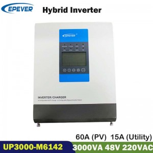 Epever MPPT 3000W Solar Inverter 60A 48V Pure Sine Wave Hybrid Inverter 220V 230V Soar Charge Inversor Upower M6142