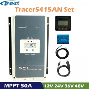 Pever Tracer 50A MPPT Solar Charge Controller 12V 24V 36 V48V Auto LCD Display Solar Panel Batteri Regulator Hybrid Controller