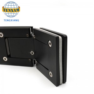 Hot Sale 135 Grad 304 SS Matte Black Shower Glas Døre Hængsler