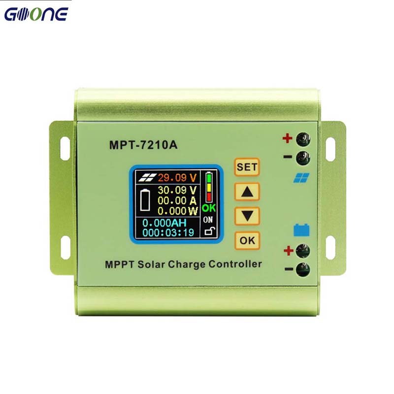 MPT7210A MPPT LCD Solar Panel Charge Controller Aluminum Alloy Solar Regulator til Lipo Battery Output 600W 24V 36V 48V 60V 72V
