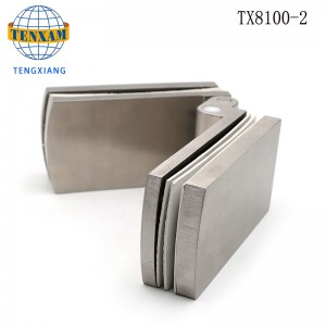 Badeværelse Hardware Heavy Duty Lang foldning 180 Grad Bruddør Glas til Glasfri Hængsel