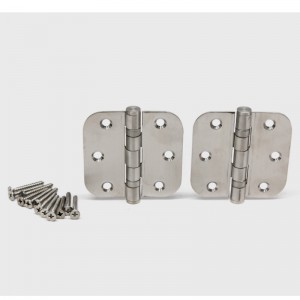 HN005 3,5 tommer rustfrit stål indvendigt dørhæng med 5/8 tommer radius hjørne