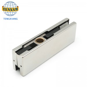 Høj kvalitet rustfrit stål glasdør klem patch montering til kontor