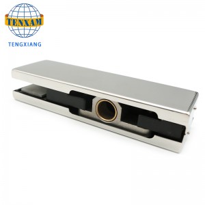 Høj kvalitet rustfrit stål glasdør klem patch montering til kontor