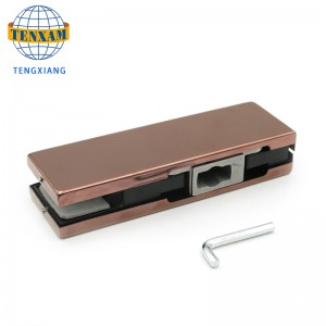 Glasdørklemme SUS304 Rustfrit Stål Øverste Dør Patch Montering Glas Topklip