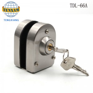 Hotel badeværelse rammeløs glas dør dobbelt lås rustfrit stål glas dør lås 8 ~ 12mm skydedør dør lås