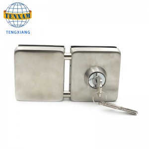 Hærdet glas zink anti-rustende dobbelt sidelås i låse