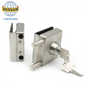 Hærdet glas zink anti-rustende dobbelt sidelås i låse