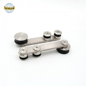 Glasdør Glidende system skydedør hængende rustfrit stål glidende hjul