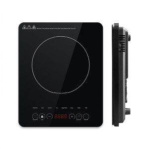 22A3 Bærbare induktions komfur reservedele, induktionsspole Induktion Opvarmning og temperaturregulering med sort poleret glaspanel