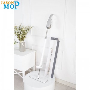 JASON Ny håndfri mikrofiber rustfri stålstangsundersprøjtemoppe til rengøring af husholdninger