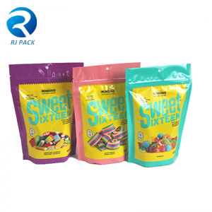 Højkvalitets brugerdefineret design Stå op poser til slik