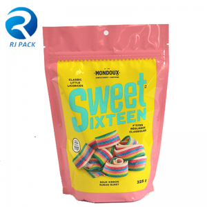 Højkvalitets brugerdefineret design Stå op poser til slik