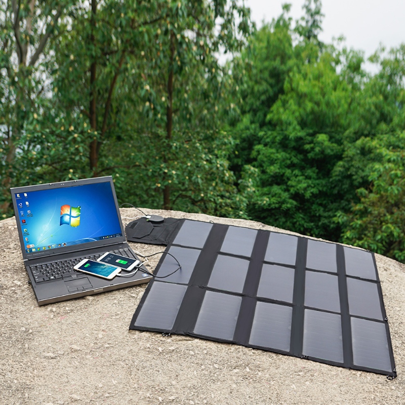 Folding solpanel 18V 100W bærbar udendørs sol oplader til camping