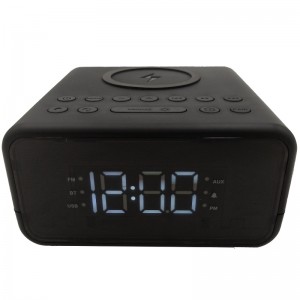 FB-CR01 Bluetooth clockradio med Qi Wireless Charger