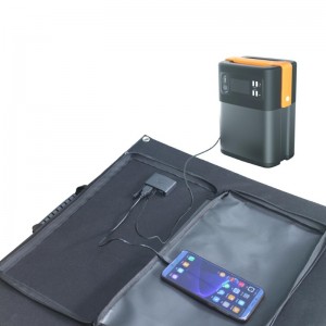 40W 60W 80W 100W 120W 150W 200W Bærbar Sunpower Foldbar Solar Panel oplader til kraftværker