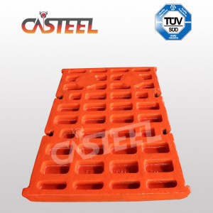 PE-1000x 1200 kæbe knuser dele, faste/swing kæbeplader, sideplader