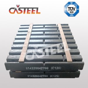 High Mangan C125 Chrome Materiale iført reservedele Fixe Kæbeplade