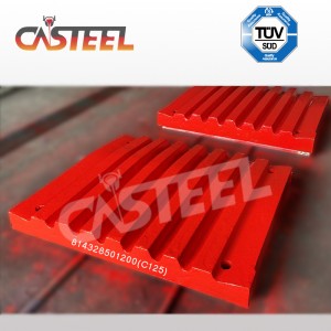 High Mangan C125 Chrome Materiale iført reservedele Fixe Kæbeplade