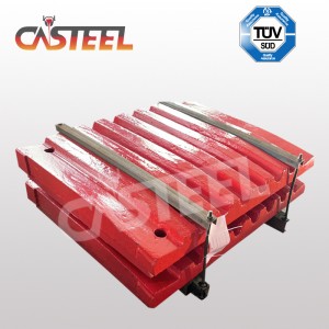 Lokomo C125b kæbeknuser dele, plade kæbe fast, kæbe bevægelig