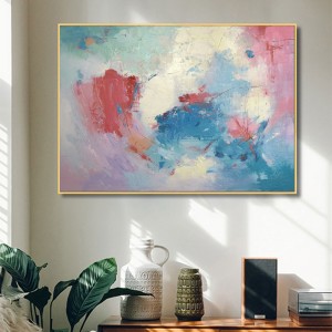Moderne håndmalet akryl kreativ indrammet vægmaleri Abstrakt maleri på lærred