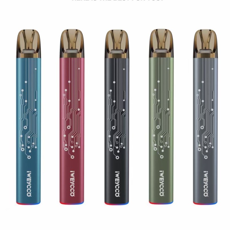 USA Gratis skib 100% Original IWEYCCO Ghost E cigaretter Device Kit Vape Batteri 20mg Cartridge RGB Light