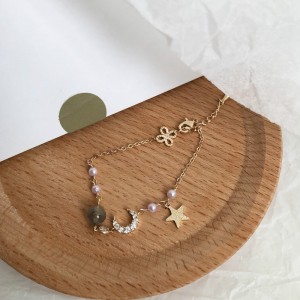 Star Moon Pearl Armbånd