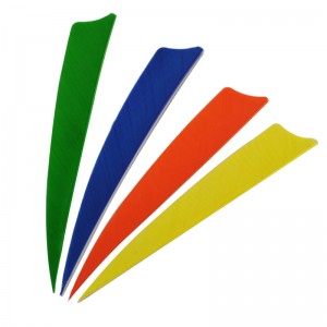 Nika Bueskydning 172312 4inch Feather Shield til Bueskydning Alle former for Pil Fletching Shooting