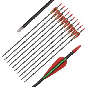 Elong Outdoor 114478 ID5MM 28inch Fiberglass pil Streamline TPU Vane til bueskydningsmålet