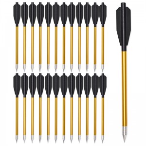Elong Outdoor 110301 6.5inch Crossbow Bolts Hollow Aluminum Carbon Steel Point for Bueskydning Hunting