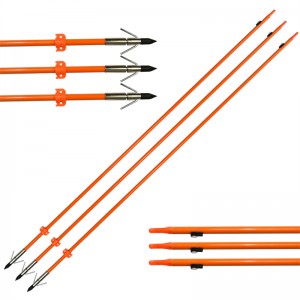 110021-OG Elong Outdoor Od8mm 32inch Bowfishing Arrow Fiberglass Skaft Bueskydning Fiskeri ved hjælp af