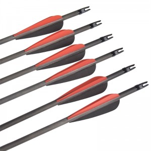 Elong Outdoor 113024 ID6.2mm SP400 Carbon Fiber Arrow Bueskydning Udendørs skydespil