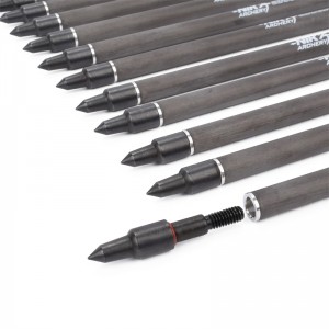 Nika Bueskydning 113167-13 ID6.2mm 7.5inch Carbon Fiber Crossbow Bolt Cobra System Adder/R9/RX Bueskydning ved hjælp af