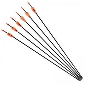 Elong Outdoor 113179 26inch ID4mm Fiberglass Arrow Bueskydning Recurve Bow Shooting Practice