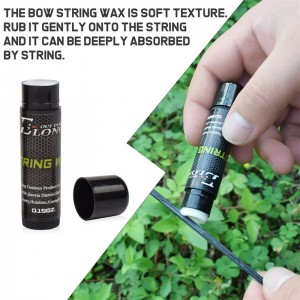 Elong Outdoor 28002 Bow String Wax Strings Beskyttelse Vandtæt Archery Bowstring Wax Reducer Friktion og Forhindre Fraying