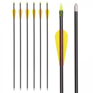 Elong Outdoor 115549 26inch ID5mm Fiberglass Arrow Bueskydning Recurve Bow Optagelse ved hjælp af