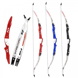 Nika bueskydning 68 tommer bue med 25 tommer magnesiumlegeringsstiger til bueskydning Recurve Bow Target Practice