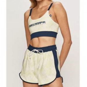 Rundt hals elastisk sportsdragt