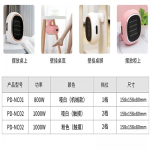 Mini bærbare rumvarmere