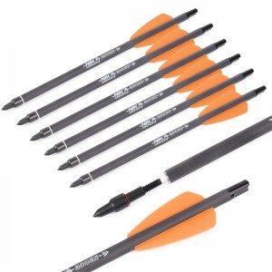 Nika Bueskydning 113167-14 7.5inch ID6.2mm Carbon Crossbow Bolts Plastic Nock Cobra System Adder/R9/RX Bueskydning