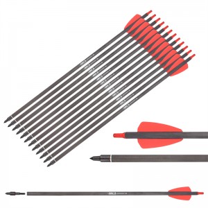 Nika Bueskydning 113182-02 15inch ID6.2mm COBRA RX Carbon Crossbow Bolt Cobra System Crossbow Hunting