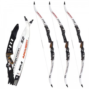 Nika Archery 210018 64inch Rh ilf Recurve Bow Busur Recurve til udendørs sportsmålskydningspraksis