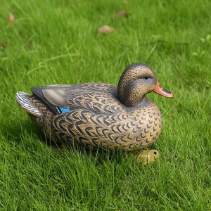 Livlig plastik Mallard Duck Decoy Hen til jagt skydning Fiskeri Home Garden Decoration