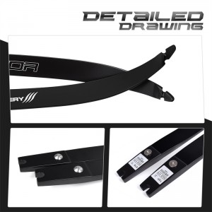 Nika Bueskydning 270007 25H @ 68inch ILF Bueskydning Recurve Bow Limb for Recurve Bow Set Target Jagt og Optagelse