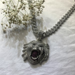 Joker fuld af zircon pendant