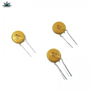 Kina ODM Electronics Components, Yellow MOV 20mm HVR20D561K Zinkoxid Varistor til husholdningsapparater