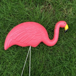 Plast simulering flamingo baby dekoration udendørs haven ornamenter harpiks flamingo figurer have festival bryllup havearbejde indretning