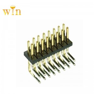 2x5p dobbelt række højre vinkel pin header stik