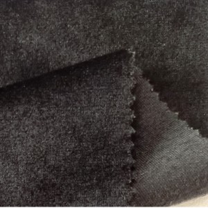 Genanvendt enkeltsidet fløjl Gabardine