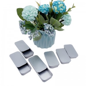 Rektangulær tin boks (60mm * 30mm * 11mm) glideboks